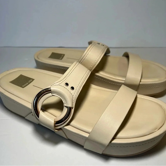 Dolce Vita Womens CICILY Cream Sandals Women’s Size 11 Summer Slides - Picture 6 of 13